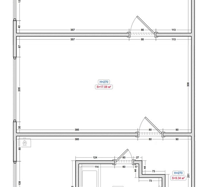 Продаётся 2-комнатная квартира, 45 м²