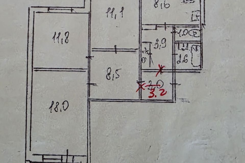 Продаётся 3-комнатная квартира, 70.4 м²