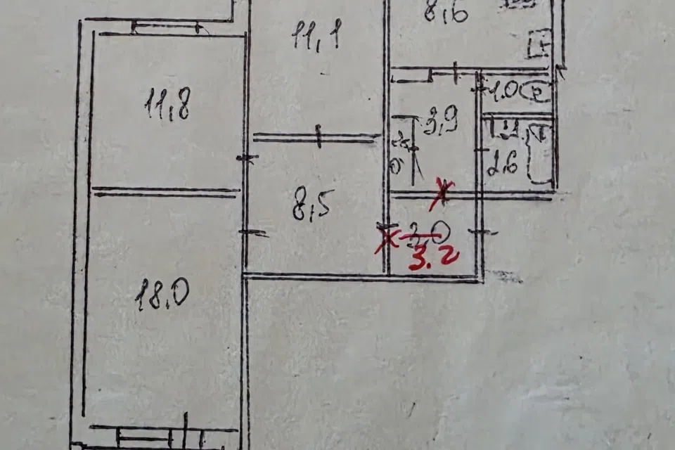 Продаётся 3-комнатная квартира, 70 м²