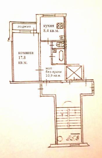 Продаётся 1-комнатная квартира, 37 м²