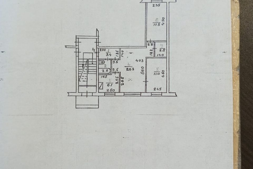 Продаётся 3-комнатная квартира, 58 м²