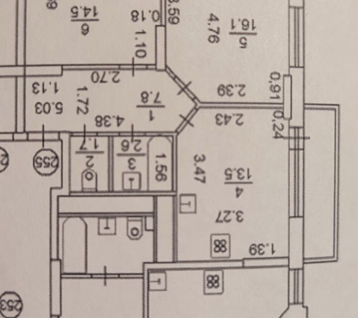 Продаётся 2-комнатная квартира, 56.2 м²