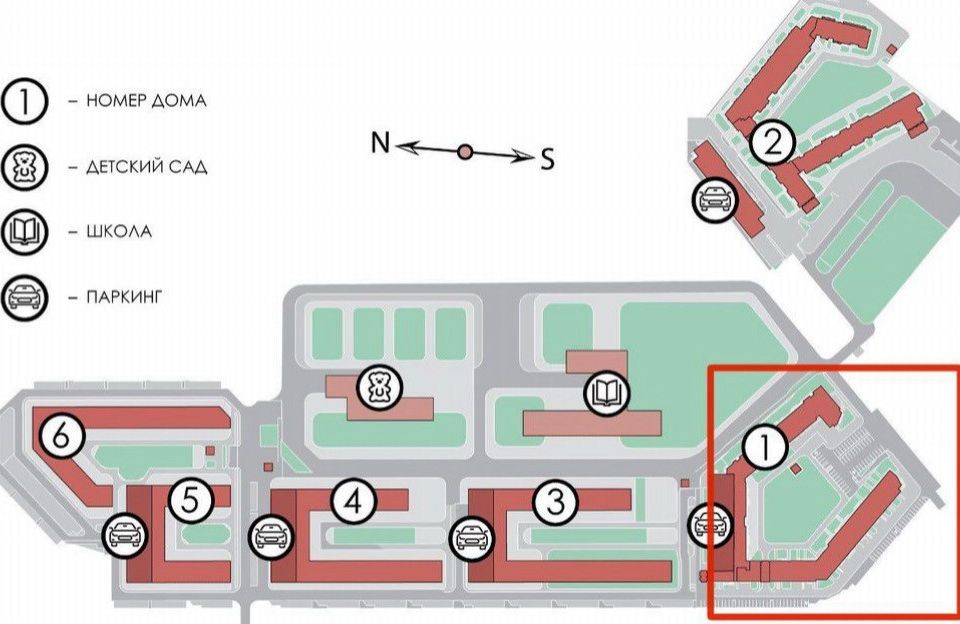 Продаётся 1-комнатная квартира, 33 м²