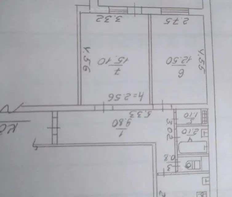 Продаётся 2-комнатная квартира, 48.4 м²