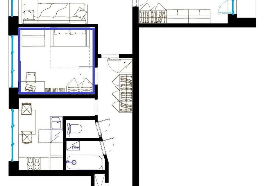 Перепланировка брежневки 3 комнаты