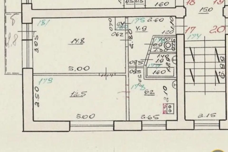 Продаётся 2-комнатная квартира, 41.6 м²