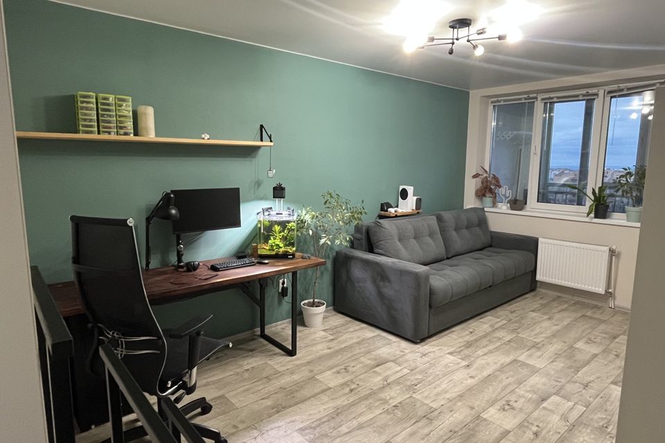 Продаётся 1-комнатная квартира, 38 м²