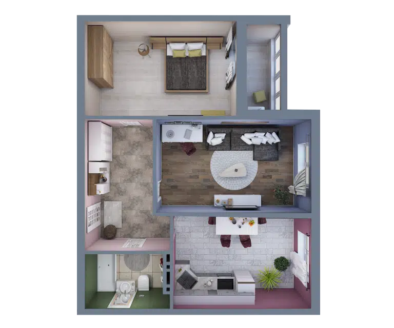 Продаётся 2-комнатная квартира, 59.6 м²
