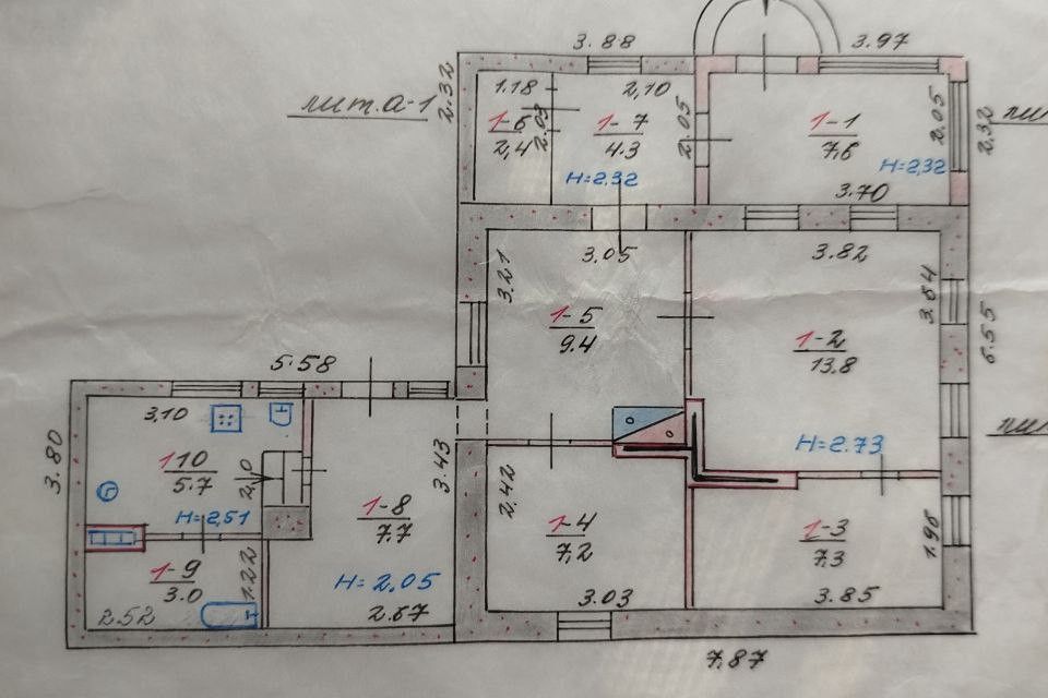 Продаётся 1-этажный дом, 78 м²