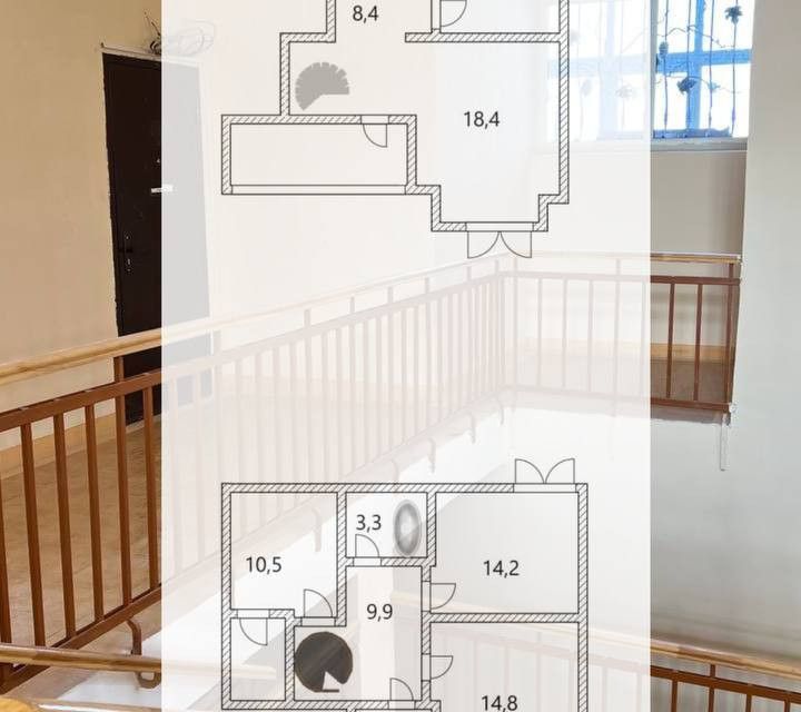 Продаётся 4-комнатная квартира, 105.5 м²