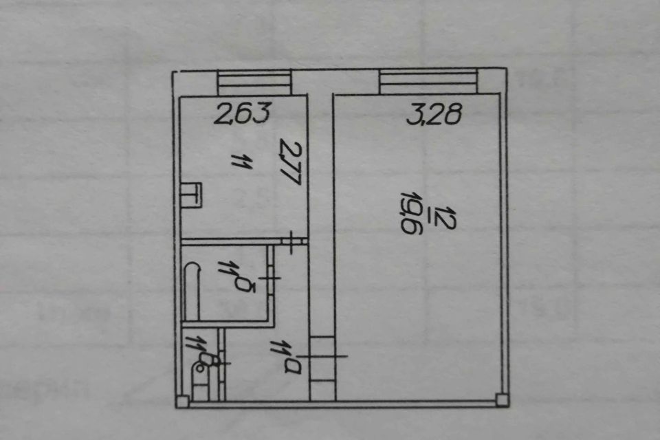Продаётся 1-комнатная квартира, 36 м²