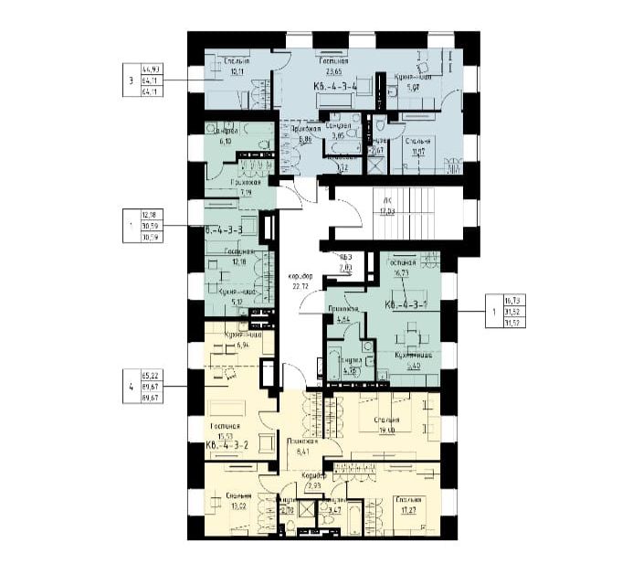 Продаётся 2-комнатная квартира, 52 м²