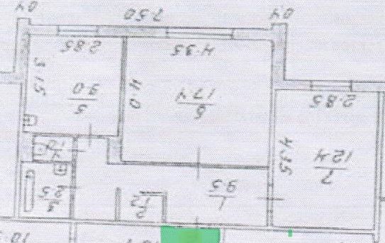 Продаётся 2-комнатная квартира, 54 м²