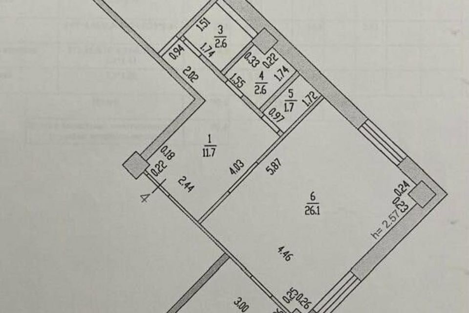 Продаётся 3-комнатная квартира, 70.1 м²