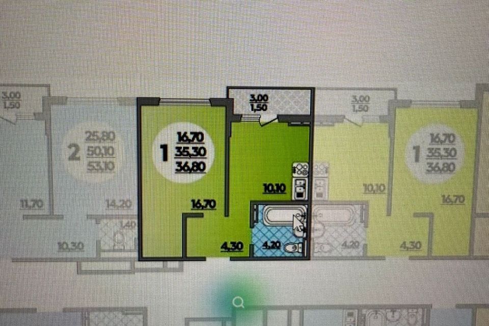 Продаётся 1-комнатная квартира, 37 м²
