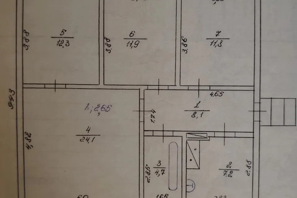 Продаётся 1-этажный дом, 96 м²