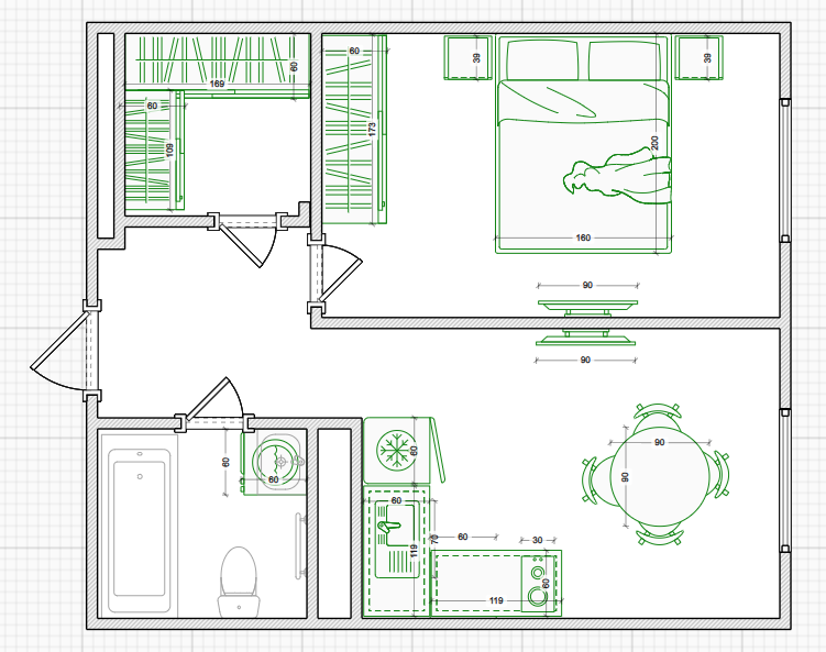 Продаётся 1-комнатная квартира, 32.4 м²