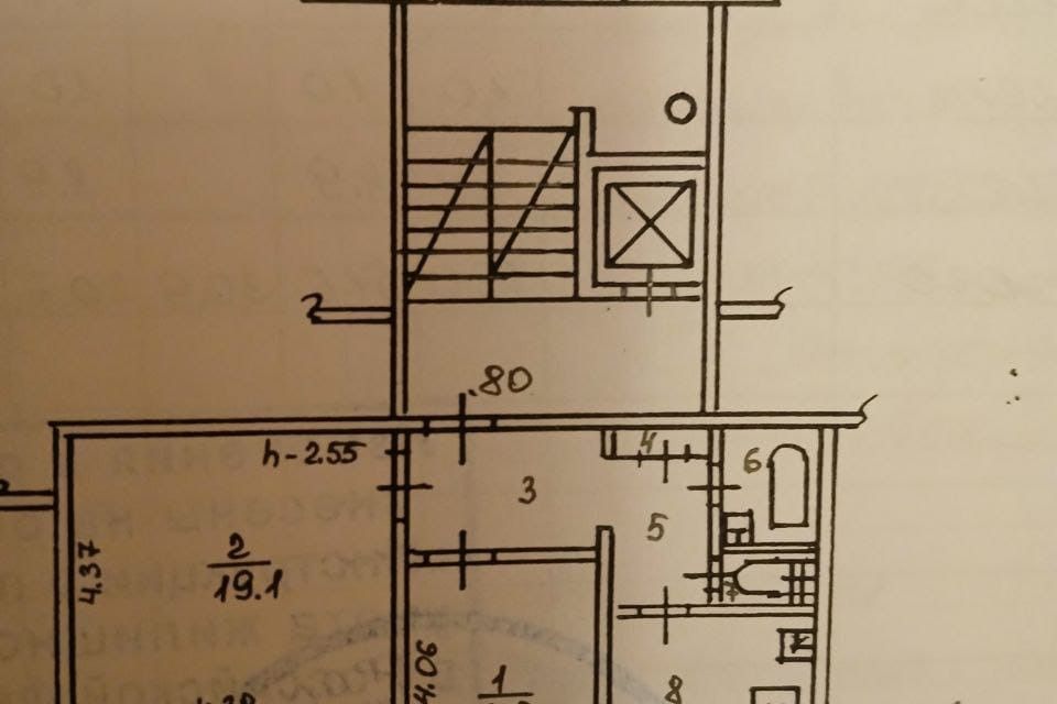 Продаётся 2-комнатная квартира, 53 м²