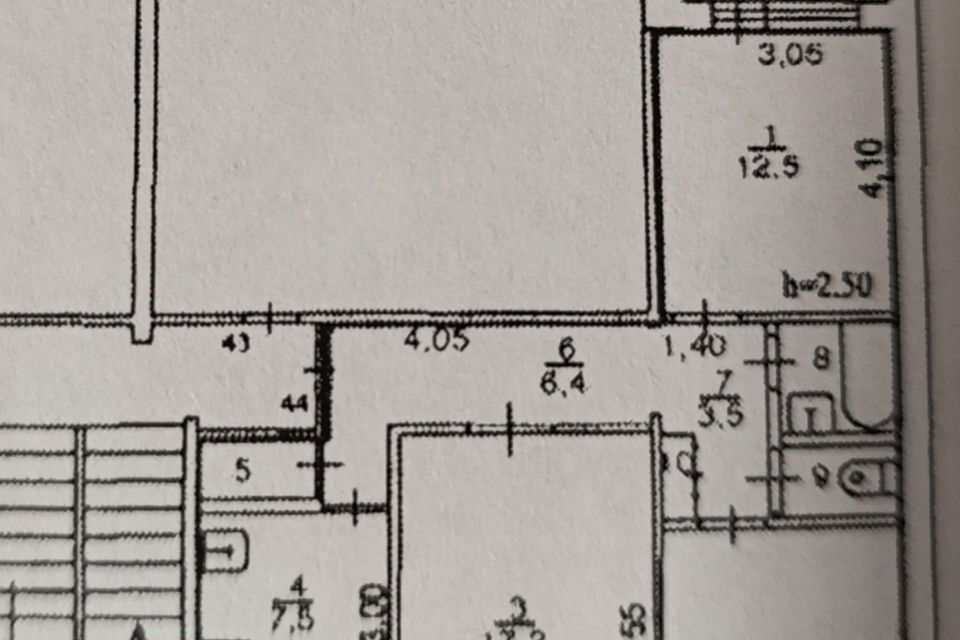 Продаётся 3-комнатная квартира, 67.6 м²