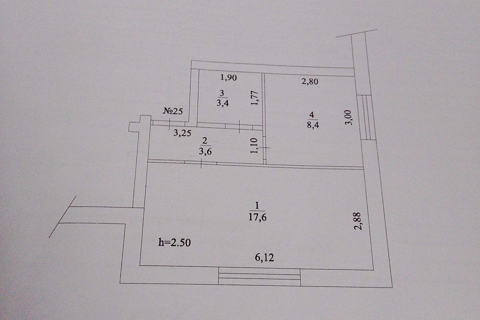 Продаётся 1-комнатная квартира, 33 м²