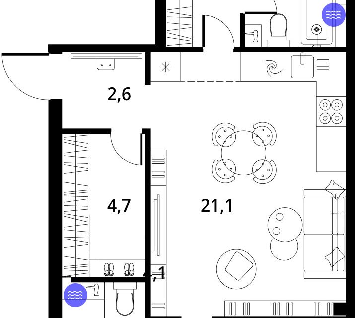 Продаётся 3-комнатная квартира, 91.5 м²