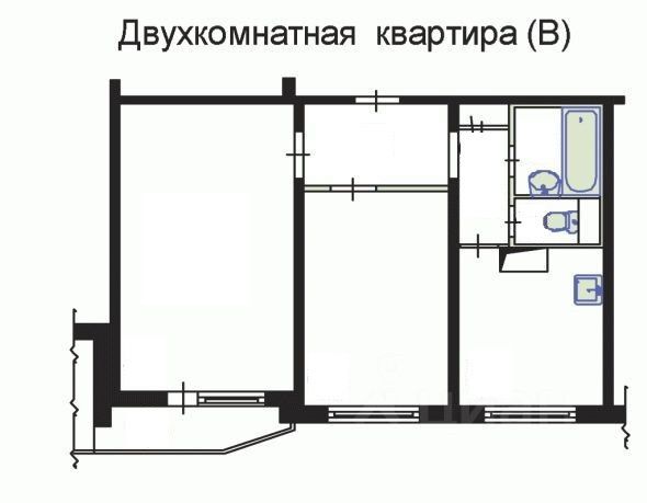 Купить 2-комнатную квартиру, 51 м² по адресу Москва, Зеленоградская улица, 27 к2