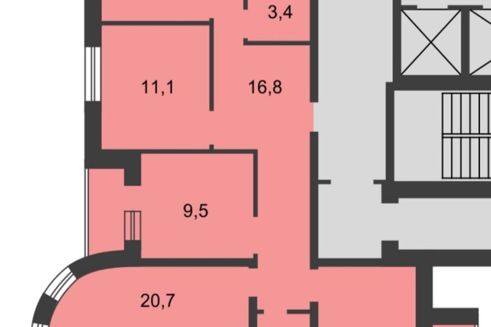 Продаётся 4-комнатная квартира, 91.5 м²