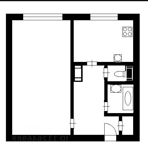 Продаётся 1-комнатная квартира, 35.6 м²