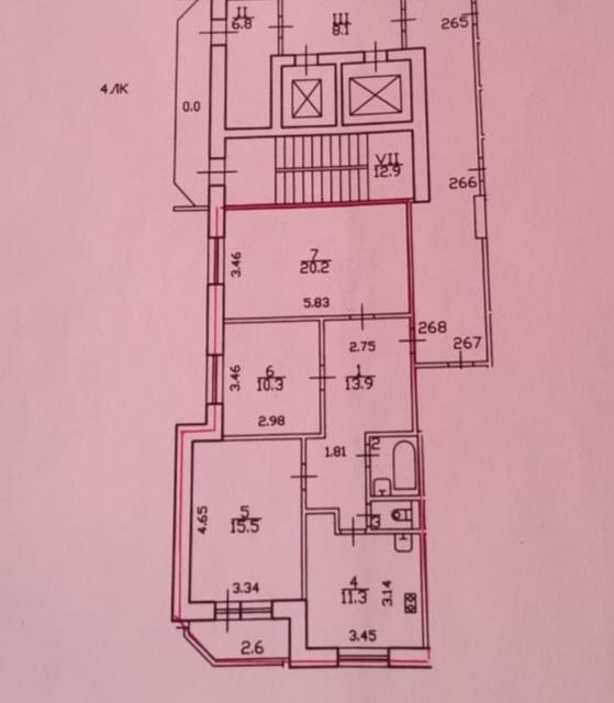 Продаётся 3-комнатная квартира, 75 м²