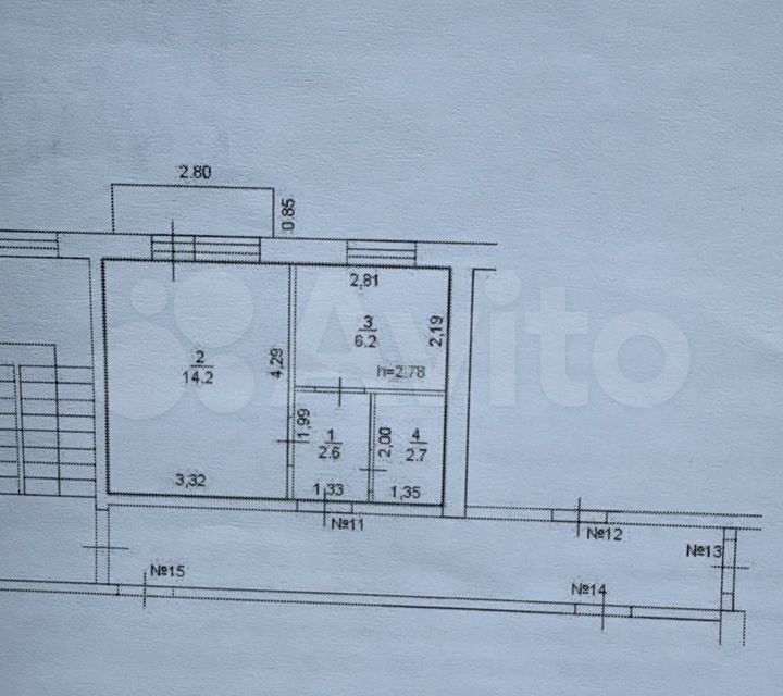Продаётся 1-комнатная квартира, 25.7 м²