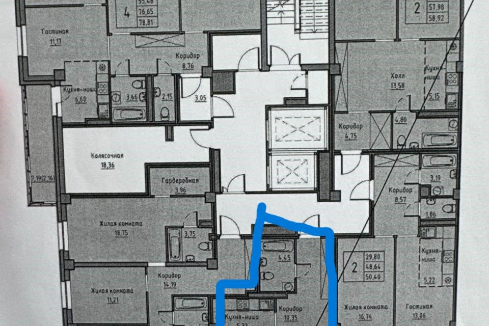 Продаётся 2-комнатная квартира, 54 м²