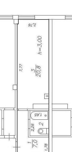 Продаётся студия, 31.5 м²