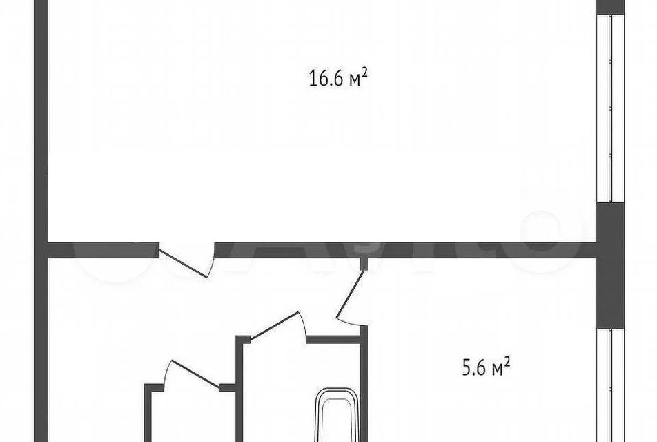 Продаётся 1-комнатная квартира, 30.5 м²