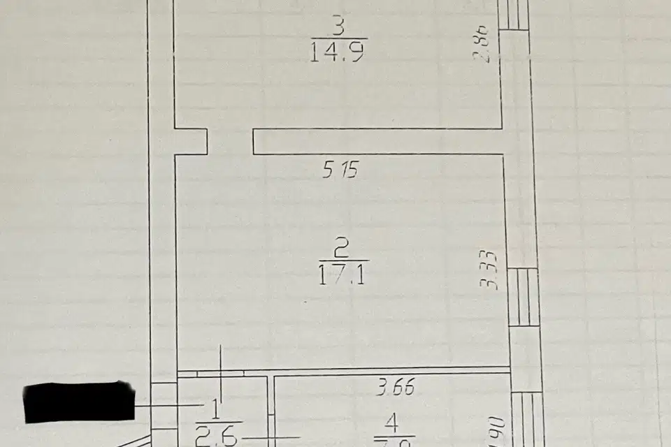Продаётся 2-комнатная квартира, 44.7 м²