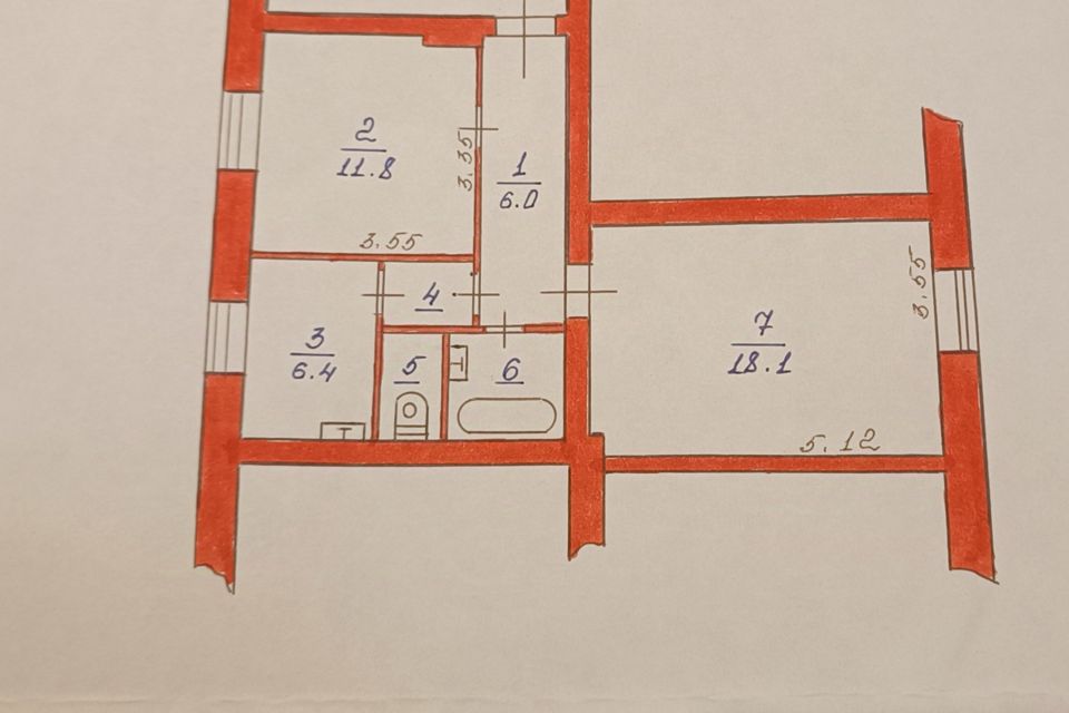 Продаётся 2-комнатная квартира, 48 м²