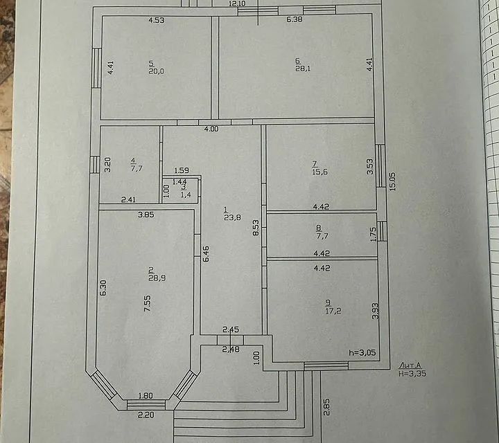 Продаётся 1-этажный дом, 120 м²