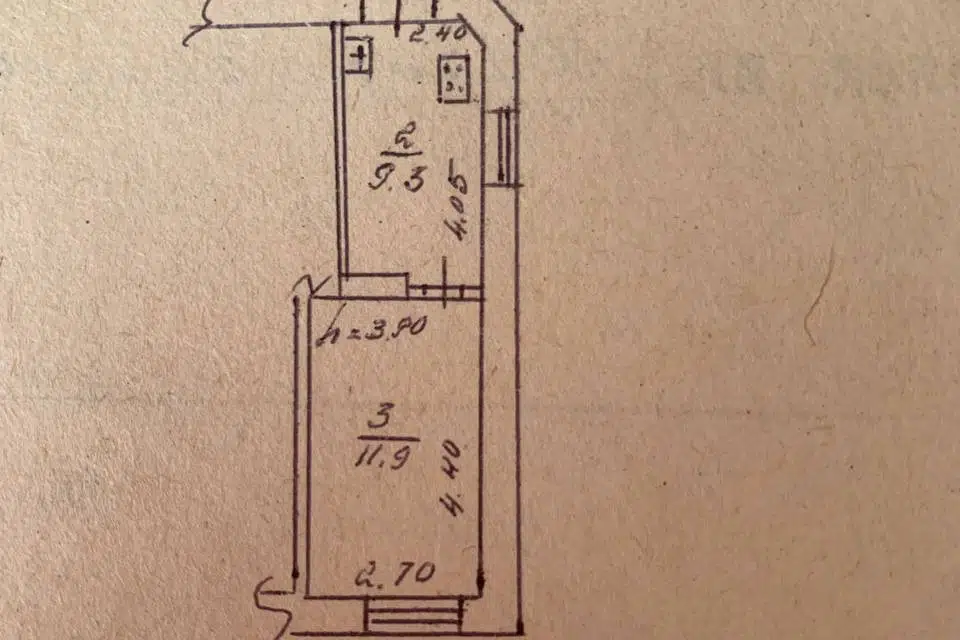 Продаётся 1-комнатная квартира, 23 м²