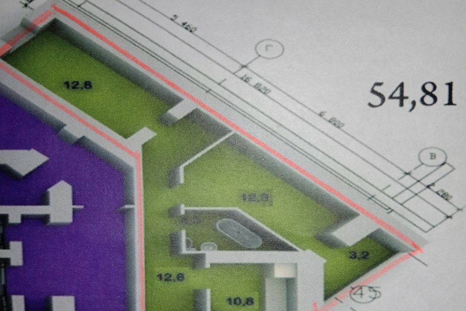Продаётся 2-комнатная квартира, 53.2 м²