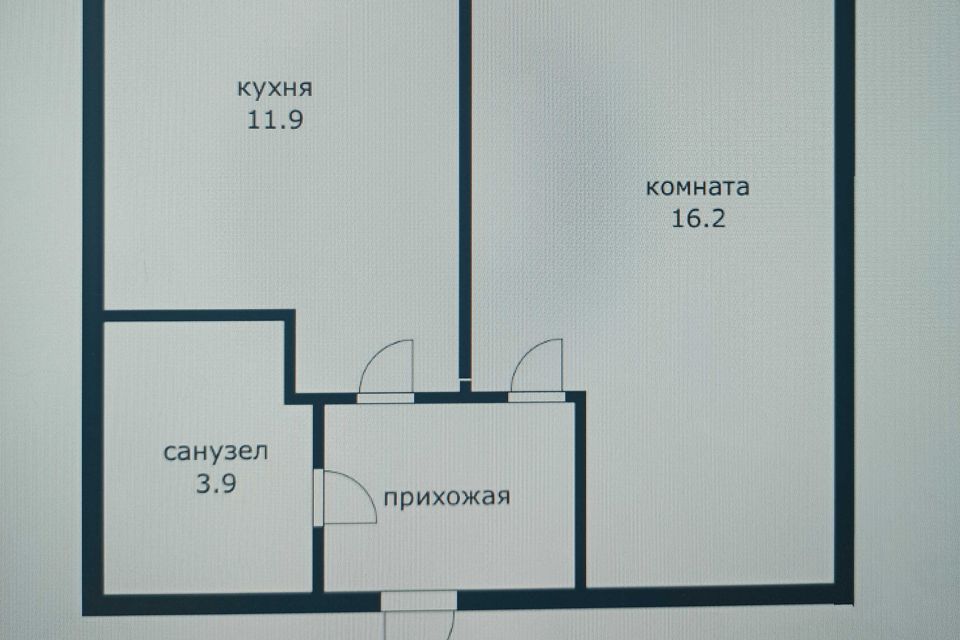 Продаётся 1-комнатная квартира, 33.9 м²