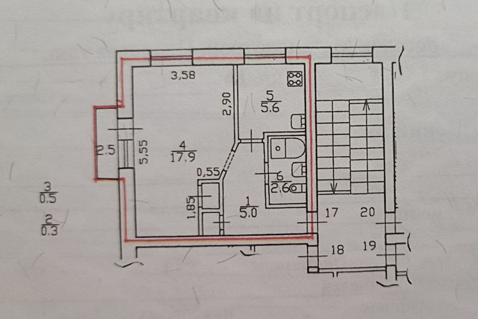 Продаётся 1-комнатная квартира, 31.9 м²