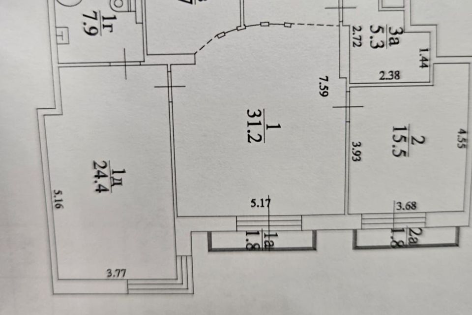 Продаётся 3-комнатная квартира, 105 м²