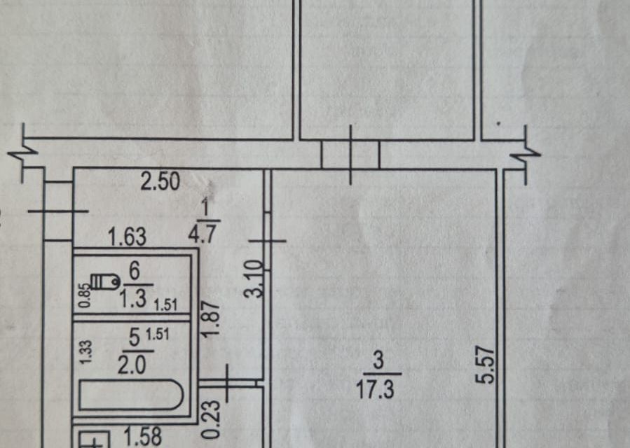 Продаётся 2-комнатная квартира, 44 м²