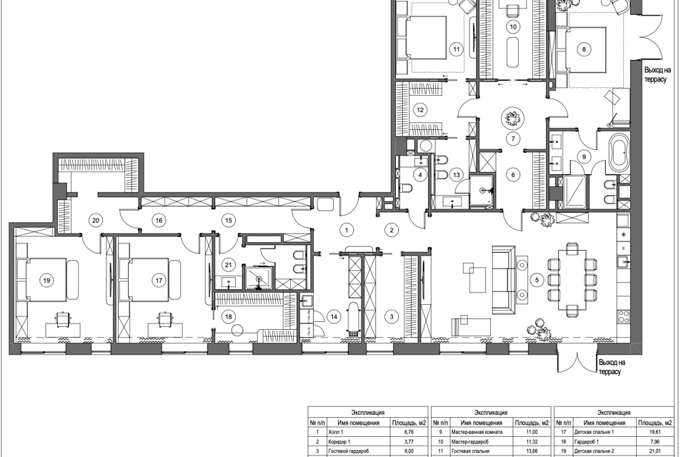 Продаётся 4-комнатная квартира, 250.5 м²