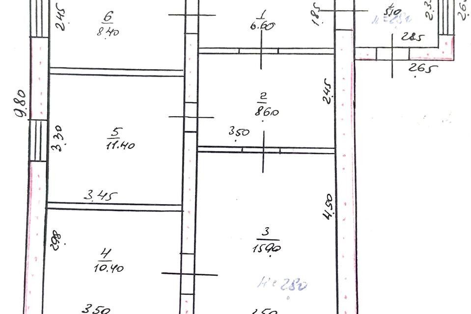 Продаётся 1-этажный дом, 66.4 м²