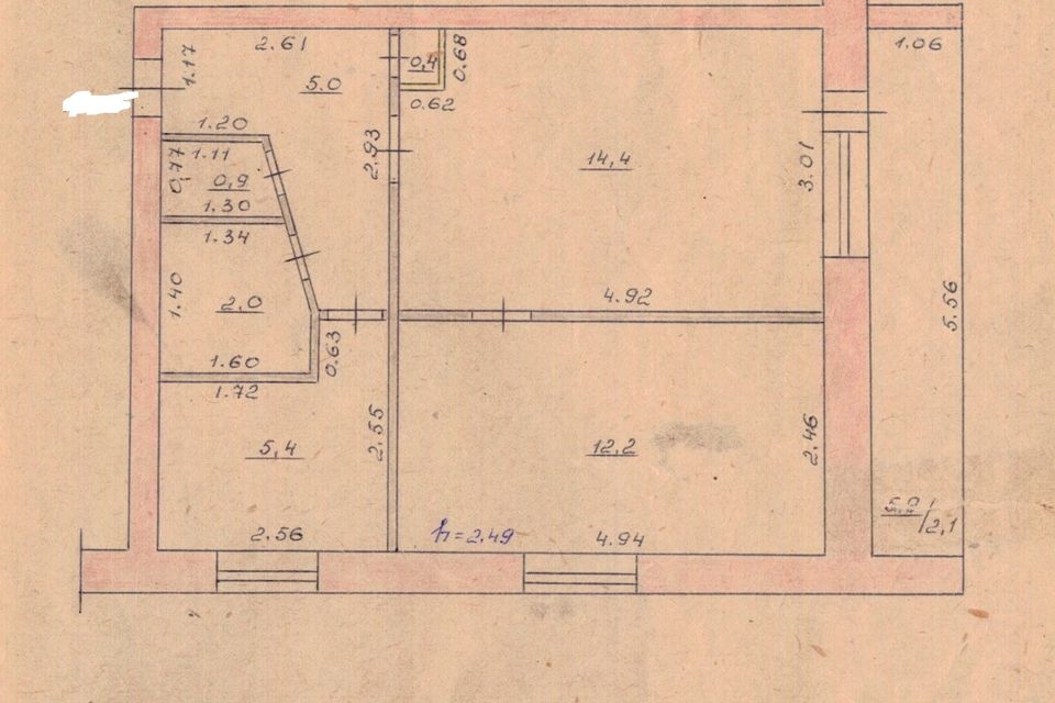 Продаётся 2-комнатная квартира, 40.3 м²
