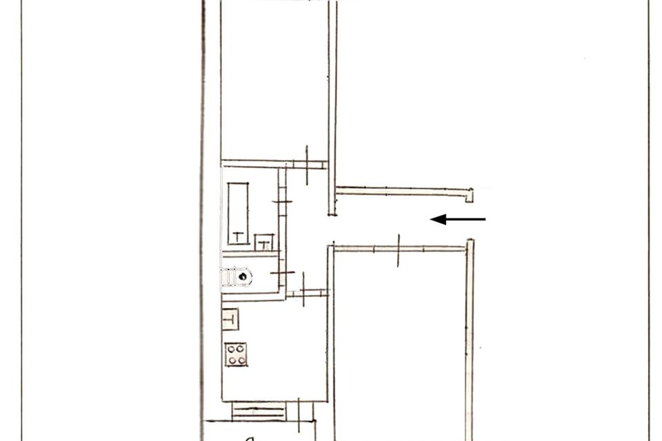 Продаётся 2-комнатная квартира, 49.1 м²