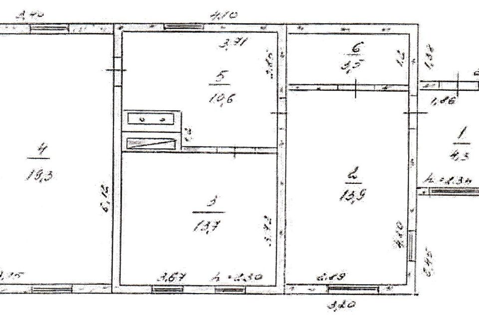 Продаётся 1-этажный дом, 65.3 м²