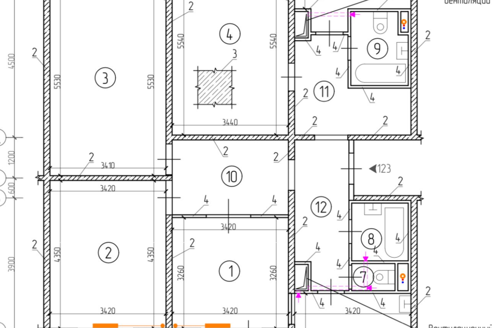 Продаётся 4-комнатная квартира, 113.7 м²