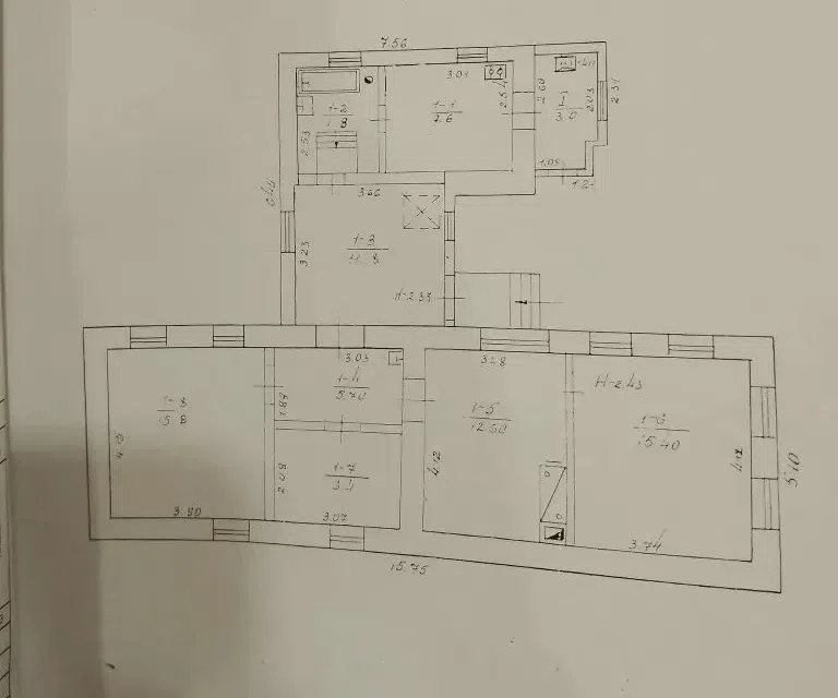 Продаётся 1-этажный дом, 65 м²