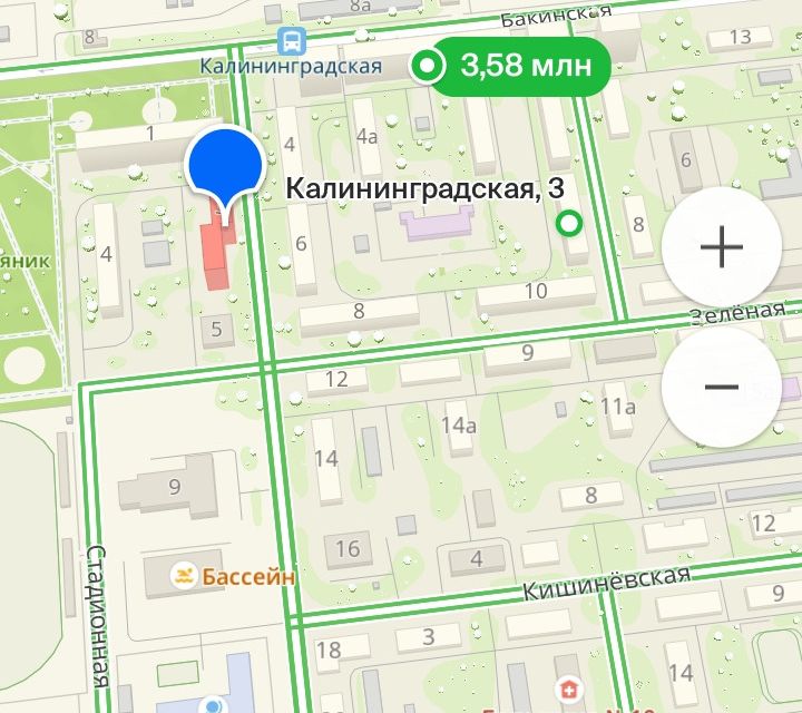 Продаётся 1-комнатная квартира, 29.4 м²